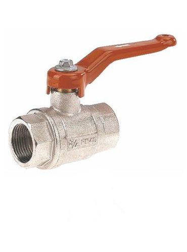 Lot De 2 Robinets à Boisseau Sphérique 1/2" IG/AG - Acier Au Carbone Nickelé, Résistant à La Corrosion, Bleu/rouge/noir